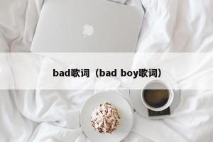 bad歌词（bad boy歌词）