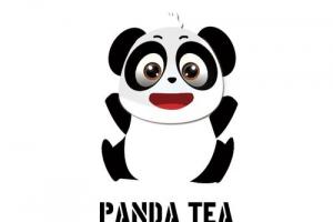 潘达奶茶卡通熊猫头像logo