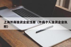 上海外商独资企业注册（外商个人独资企业执照）