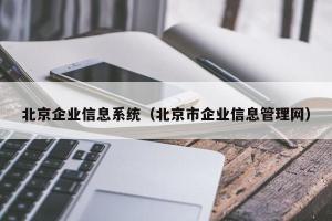 北京企业信息系统（北京市企业信息管理网）