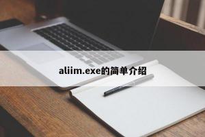 aliim.exe的简单介绍
