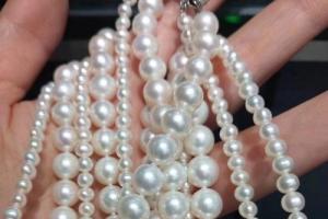 数千元品牌珍珠项链原是珍珠粉镀膜合成艺术人民