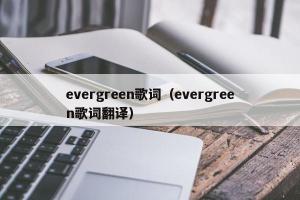 evergreen歌词（evergreen歌词翻译）
