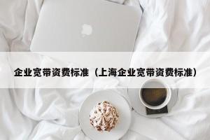 企业宽带资费标准（上海企业宽带资费标准）
